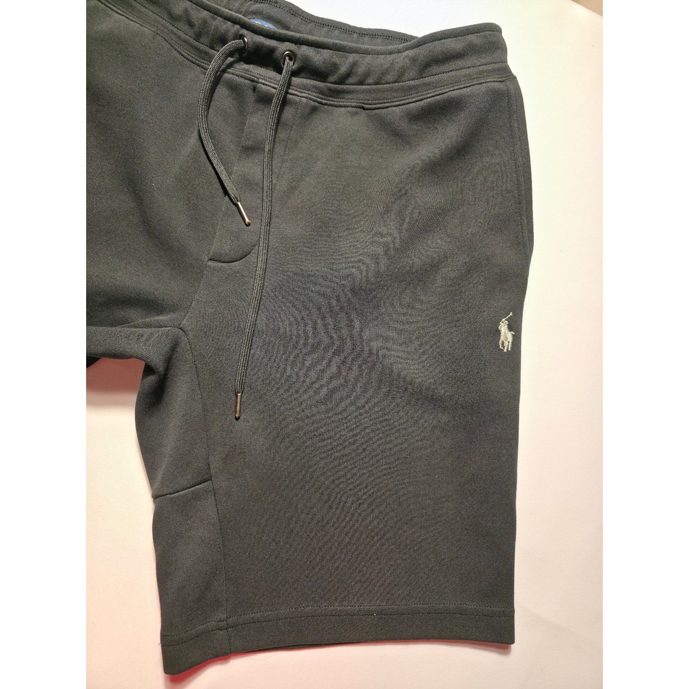 Polo Ralph Lauren Mens Black Fleece Shorts Pony Logo Y2K Size S - Picture 13 of 16